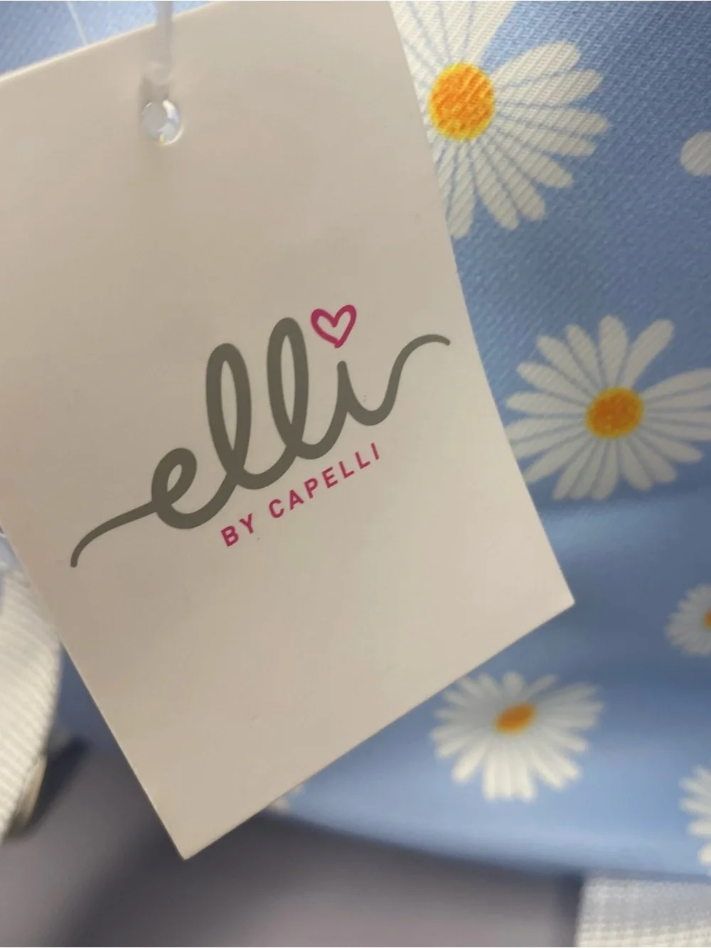 New Elli by Capelli Womens or Kids Daisy Print Mini Backpack - Light Blue